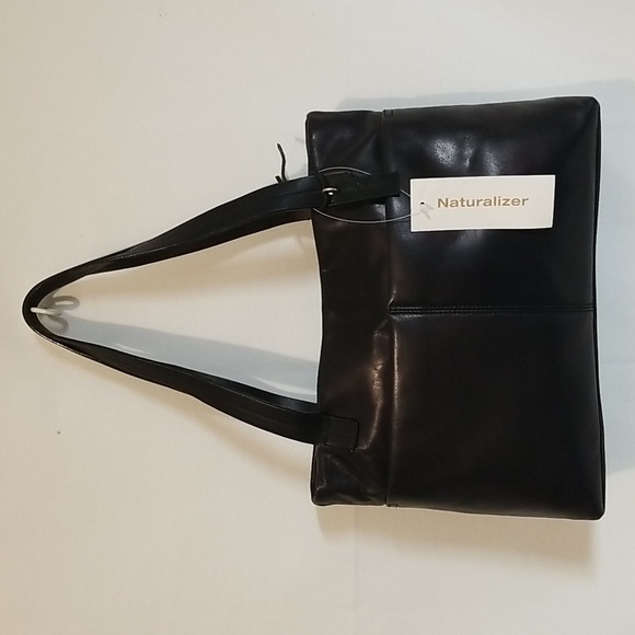 Naturalizer Handbags - Naturalizer Black Leather Small Tote